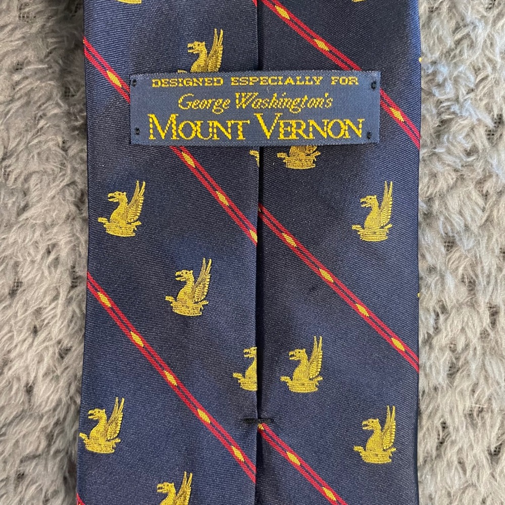 George Washington's Mount Vernon Silk Necktie Patriotic USA America - Picture 3 of 5